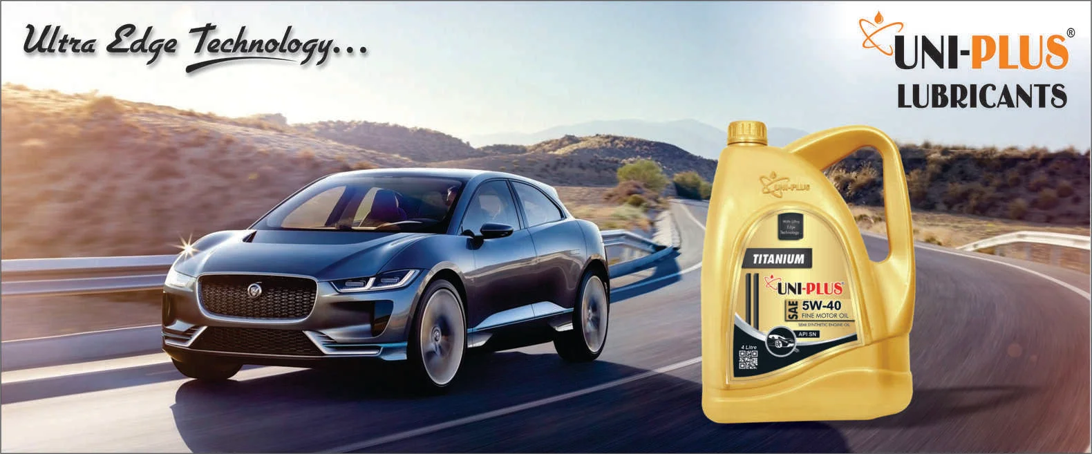 Car driving smoothly with high-performance engine oil