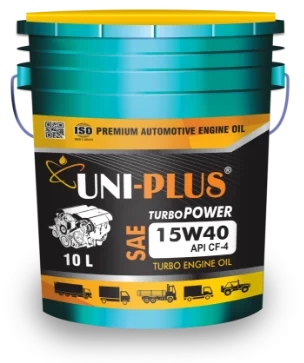 TURBO POWER 15W-40 CF-4 Diesel Engine Oil designed for commercial and heavy-duty vehicles with API CF-4 specifications