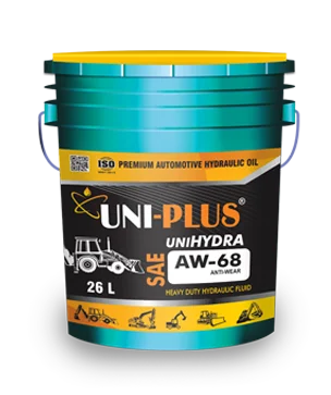 UNI HYDRA AW-68 high-quality anti-wear hydraulic oil designed for industrial machinery and hydraulic systems. Provides excellent wear protection, corrosion resistance, and thermal stability, ensuring efficient operation and longer equipment life. Meets AW-68 standards for hydraulic applications.