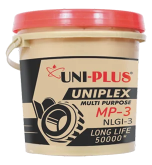 UNIPLEX LONG LIFE MP-3(50,000*) multipurpose grease offering extended lubrication life and resistance to water and corrosion. Ideal for use in bearings, automotive, and industrial applications where durability and reliability are crucial.